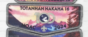 Patch Scan of Northern Star Council NOAC Patch Set Totanhan Nakaha Lodge Flap and Pocket Set