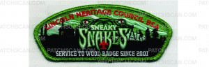 Patch Scan of Wood Badge - Sneaky Snakes (PO 101352)