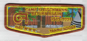 Patch Scan of Tannu Lodge Camp Fleischmann 1953-2025 flap