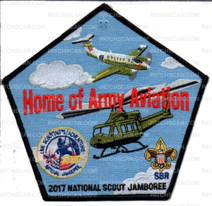 Patch Scan of Alabama Florida Council Home of Army Aviation National Jamboree 2017