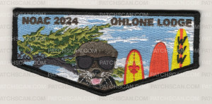 Patch Scan of Ohlone Lodge NOAC 2024 standing otter flap