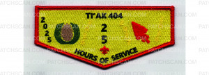 Patch Scan of 25 Hours of Service Flap (PO 103452)