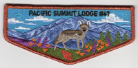 Pacific Summit Lodge 47 Orange Mylar Golden Empire Council #47