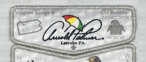 Patch Scan of Wagion Lodge NOAC Arnold Palmer Flap and Pocket Set