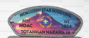 Patch Scan of Northern Star Council NOAC Patch Set Totanhan Nakaha Lodge Flap and Pocket Set