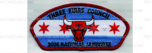 Patch Scan of 2026 National Jamboree CSP Chicago Flag (PO 103468)