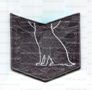 Patch Scan of Yowlumne Lodge 303 1945 2026 ghost pocket patch dark gray border