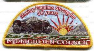 Patch Scan of Midnight Sun CSP-55 Years-Metallic Borders