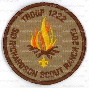 Patch Scan of X169441B SID RICHARDSON SCOUT RANCH 2014