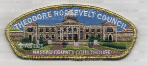 Patch Scan of TRC FOS CSP 2025 NASSAU CO COURTHOUSE GOLD BORDER