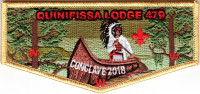 Quinipissa Lodge 479 - Conclave 2018 Flap (Light Gold Border) Istrouma Area Council #211