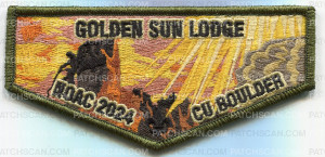 Patch Scan of CORNHUSKER COUNCIL NOAC 2024 (Green Flap/Sun)