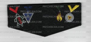 Patch Scan of Mikanakawa NOAC 2024 Ceremonies Flap (Black)