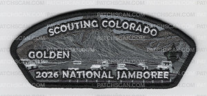 Patch Scan of Scouting Colorado 2026 Jamboree Past Set (Golden)