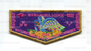 Patch Scan of RGC WEWANOMA Lodge NOAC 2024 - Top Flap (Metallic)