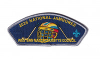 WMC National Jamboree Contingent 2026(Hockey helmet CSP - Silver)(Ghosted #) Western Massachusetts Council #234