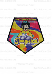 Patch Scan of Cradle of Liberty Council Jamboree Set 2026 (Center)