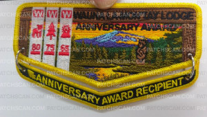 Patch Scan of Wauna La-Mon'Tay Anniversary day scene flap