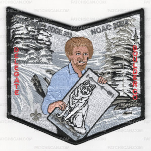 Patch Scan of Yowlumne 303 NOAC 2024 Delegate pp gray tones Bob Ross