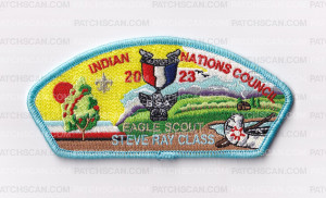 Patch Scan of Indian nations CCL 2023 Eagle Scout Steve Ray Class