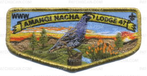 Patch Scan of Amangi Nacha Lodge 47 (Gold Metallic) 
