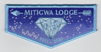 Mitigwa Lodge 75th Memories Flap (Light blue) Mid-Iowa Council #177