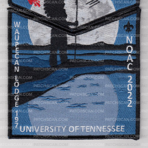 Patch Scan of Waupecan Lodge 197 - NOAC 2022 Flap and Pocket Set 3