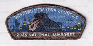 Patch Scan of Greater New York Councls 2026 National Jamboree Set (Creatures of New York City)