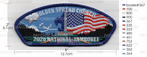 Patch Scan of GSC WA MONUMENT 2026 NATIONAL JAMBOREE CSP COLOR