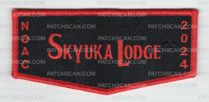 Patch Scan of Skyuka Lodge NOAC 2024 Flap - Red