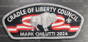 Patch Scan of  CRADLE OF LIBERTY MARK CHILUTTI 2024 SILVER BUFFALO