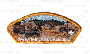 Patch Scan of Cornhusker Council Jamboree 2026 CSP (Buffalo) Orange