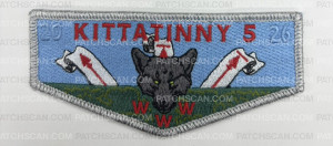 Patch Scan of Kittatinny V Theme Flap - Silver Border