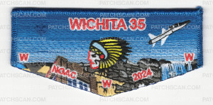 Patch Scan of Wichita 35 NOAC 2024 flap blue met border