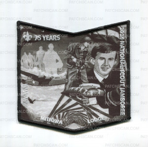 Patch Scan of Mid-Iowa Council 2026 National Jamboree OA Set (Pocket Piece) Gray