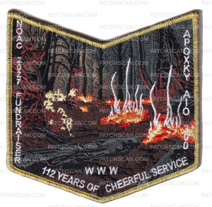 Patch Scan of Apoxky Aio 300 NOAC 2027 Fundraiser pocket patch