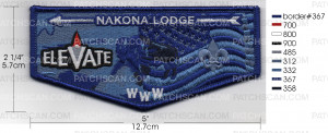 Patch Scan of NAKONA LODGE 2026 NATIONAL JAMBOREE FLAP MONOCHROMATIC