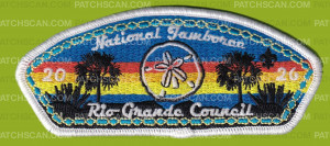 Patch Scan of Rio Grande Council 2026 Jamboree (Sand Dollar/Glow in the Dark)
