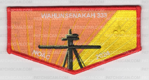 Patch Scan of Wahunsenakah 333 NOAC 2024 flap red border