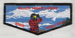 Patch Scan of Black Hawk Lodge NOAC 2024 Flap