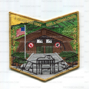 Patch Scan of OHC Wahissa Lodge Building 50th Anniversary 2024 (Pocket Piece)