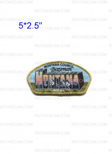 Patch Scan of Montana Council Bozeman 2025 ICL CSP Gold metallic border