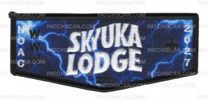 Patch Scan of Skyuka Lodge 2027 NOAC Fundraiser (Bold Logo Flap)