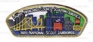 Patch Scan of Laurel Highlands Council 2026 Jamboree Set (City)