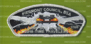 Patch Scan of Camp Bud Schiele 2018 Time Travelers Staff