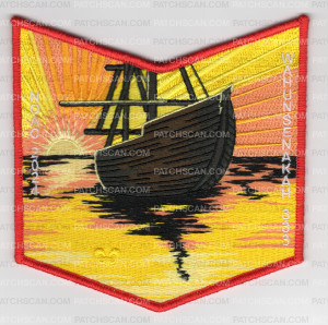 Patch Scan of Wahunsenakah 333 NOAC 2024 pocket patch red border