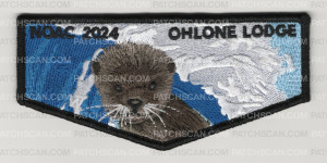 Patch Scan of Ohlone Lodge NOAC 2024 surfing otter flap