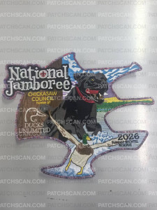 Patch Scan of Chickasaw Council 2026 Jamboree (Center) Metallic