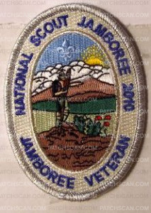 Patch Scan of X141582D NATIONAL SCOUT JAMBOREE 2010 (Silver mylar no loop)