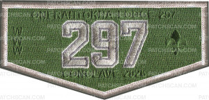 Patch Scan of SAC ONERAHTOKHA LODGE 297 SECTION CONCLAVE GREEN FLAP 2026